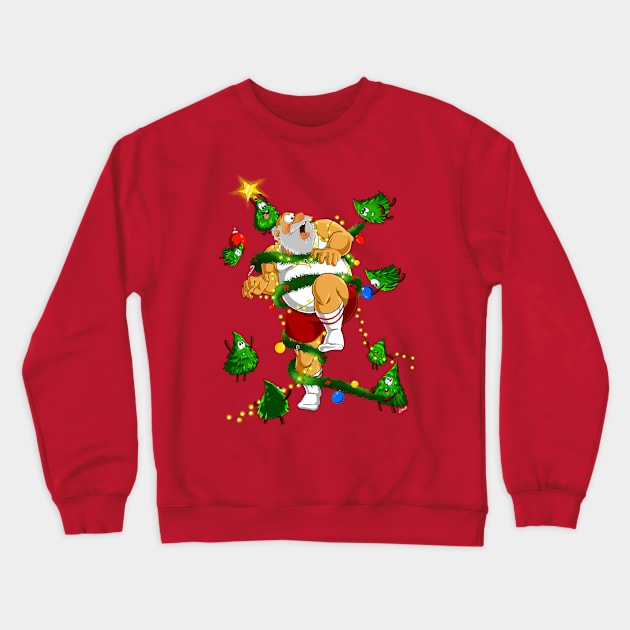 Attack of the Christmas trees Crewneck Sweatshirt by sk8rDan